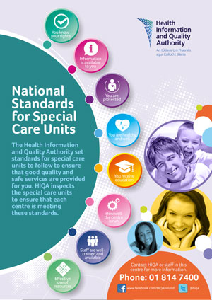 National Standards for Special Care Units poster